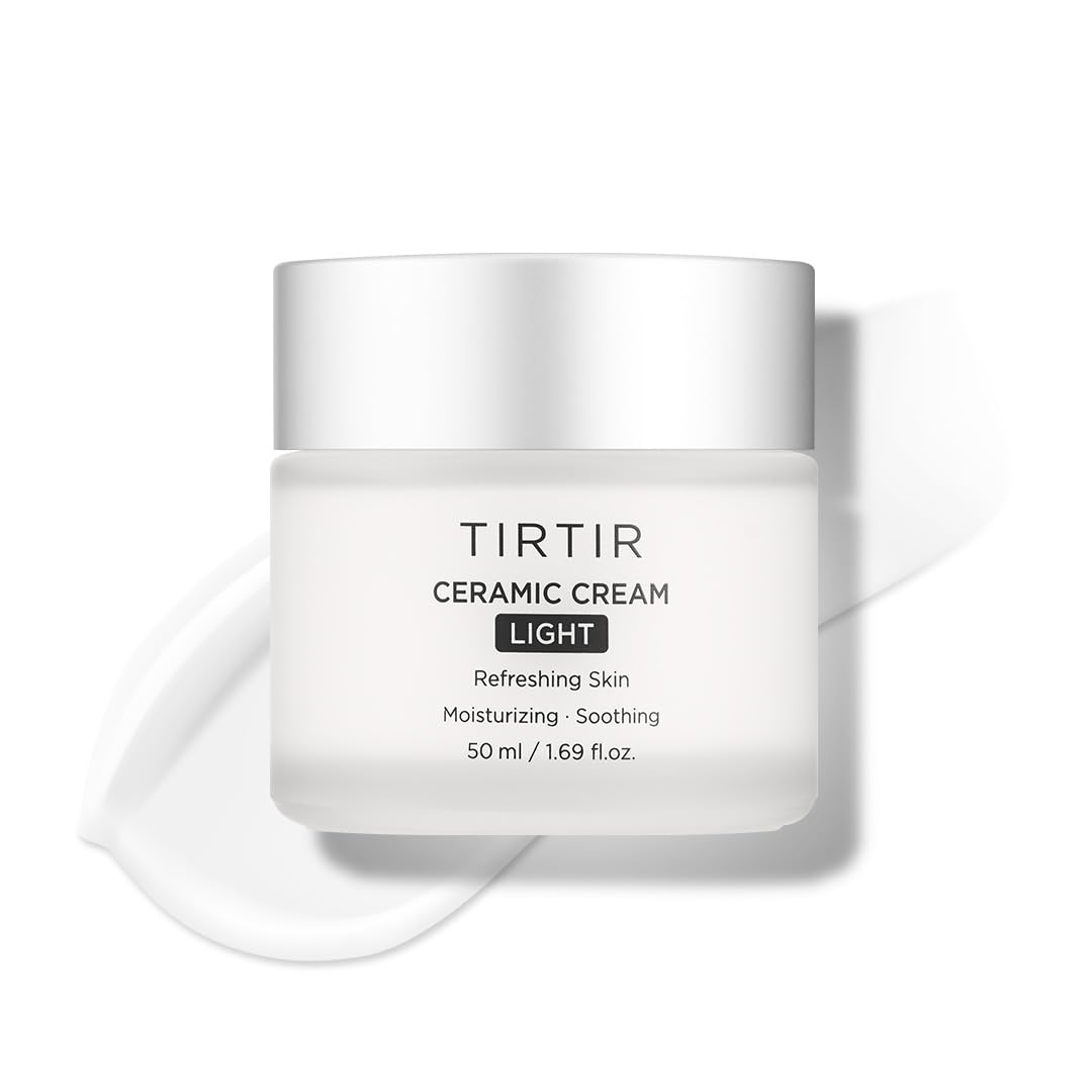 TIRTIR Ceramic Cream Light packaging close-up highlighting premium hydration.