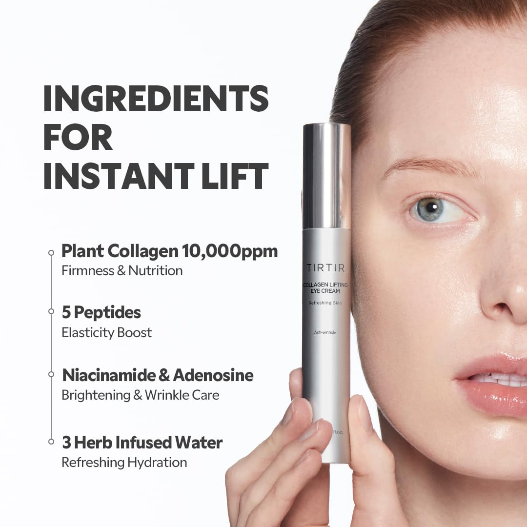 TIRTIR eye cream packaging highlights premium design.