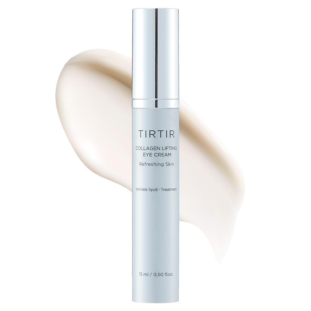 TIRTIR Collagen Lifting Eye Cream roller for precise under-eye care.