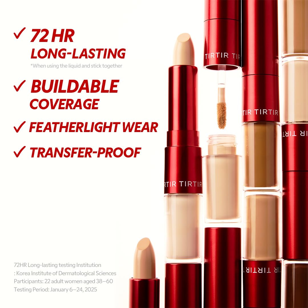 TIRTIR Glide&Hide low-irritant formula suitable for sensitive skin.