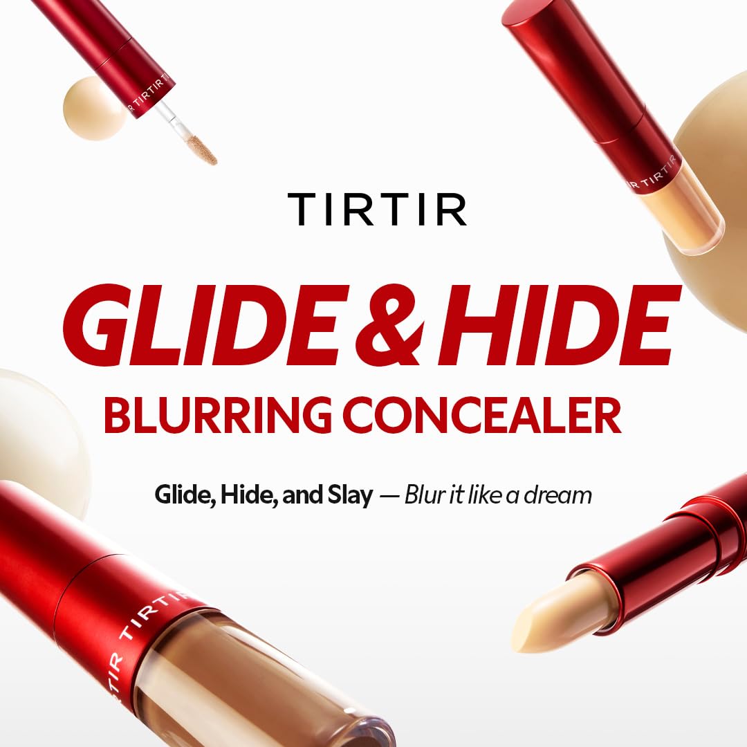TIRTIR Glide&Hide dual-tip concealer enables precise conceal and seamless blend.