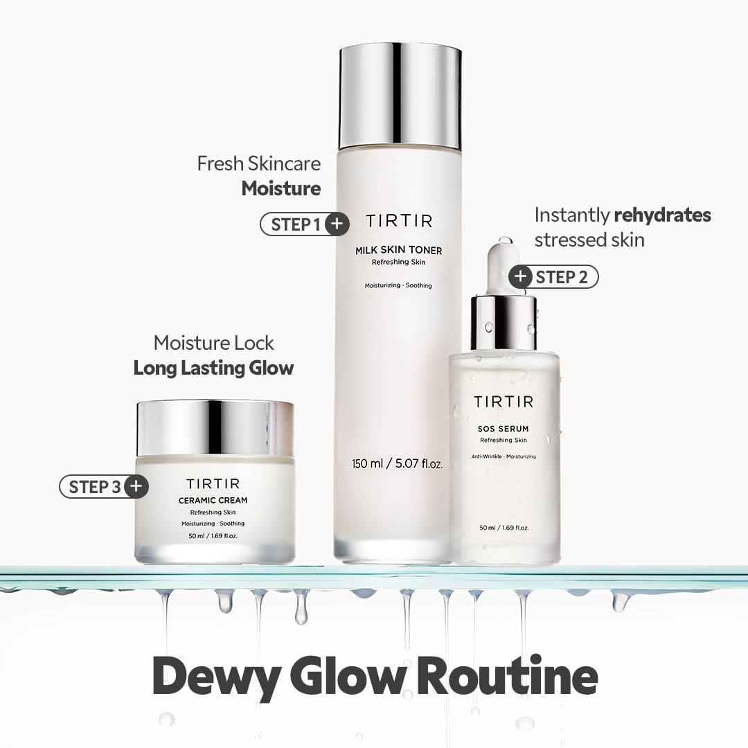 TIRTIR Hand-application close-up demonstrates easy daily routine