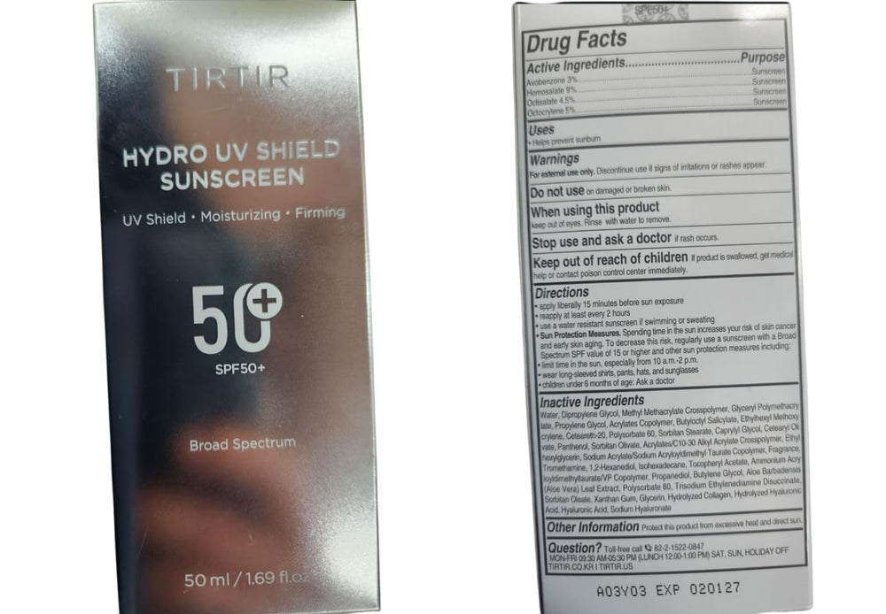 TIRTIR Hydro UV Shield suitable for all skin types in daily routine.