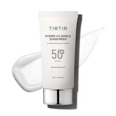 TIRTIR Hydro UV Shield sunscreen bottle offering lightweight daily protection.