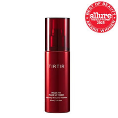 TIRTIR Mask Fit face mist application demonstrates lightweight coverage without heaviness.