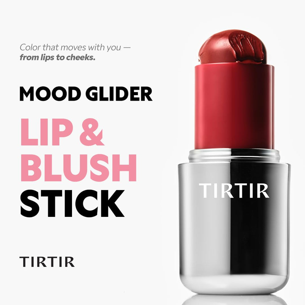 TIRTIR Mood Glider smooths cheeks with buildable rosy flush.