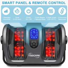 TISSCARE Foot Massager with 360-degree support bar targets calves and ankles