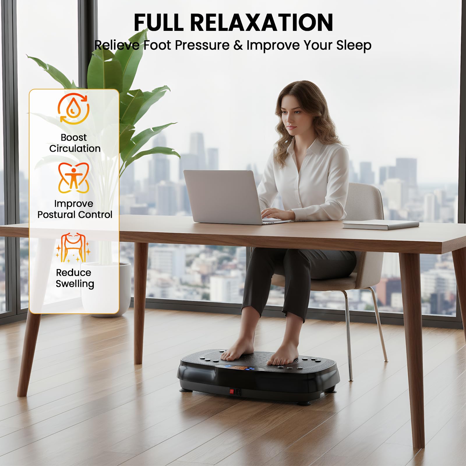 TISSCARE vibration plate teaches stability and joint-friendly recovery after workouts