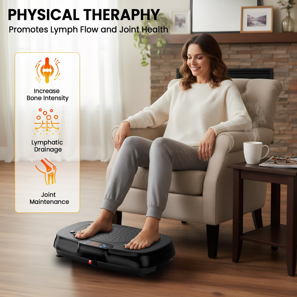 TISSCARE vibration plate with remote control for effortless intensity adjustments