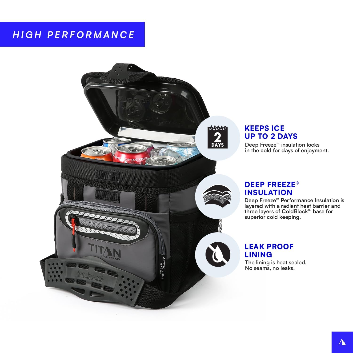Titan by Arctic Zone nine-can capacity for compact lunches and trips