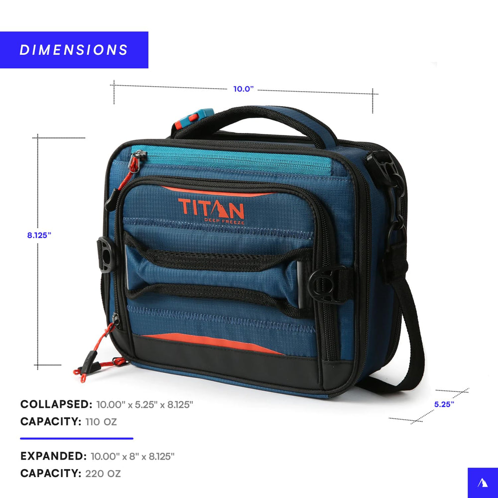 Leak-proof lining with Microban protection inside Titan lunch box for easy cleaning.