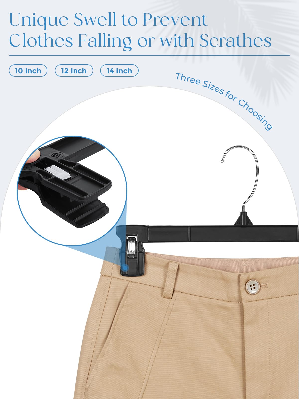Titan Mall Smartor jeans hanger grips heavy fabrics without slipping.