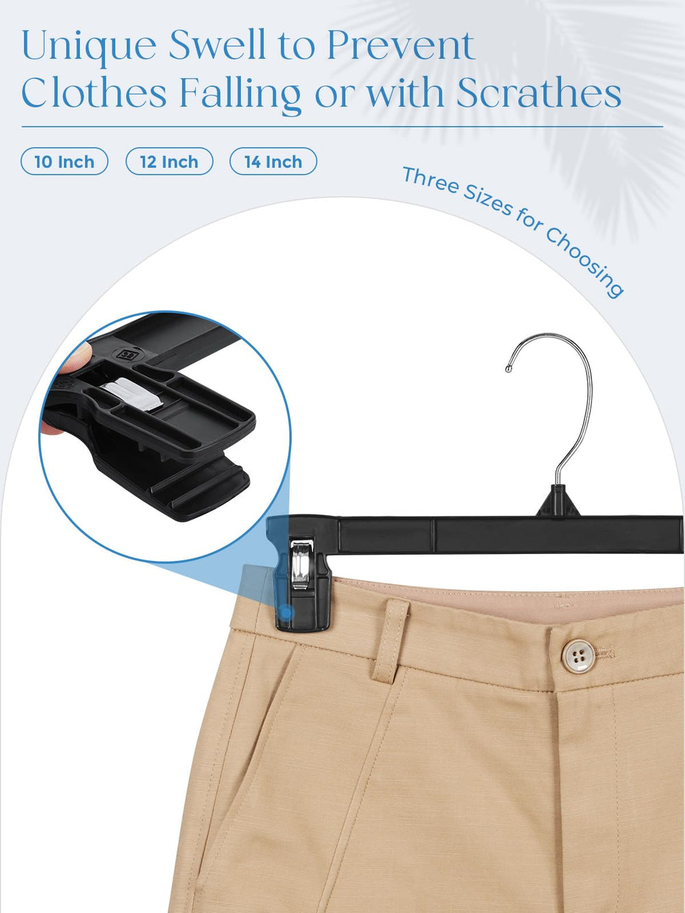 Titan Mall Smartor jeans hanger grips heavy fabrics without slipping.