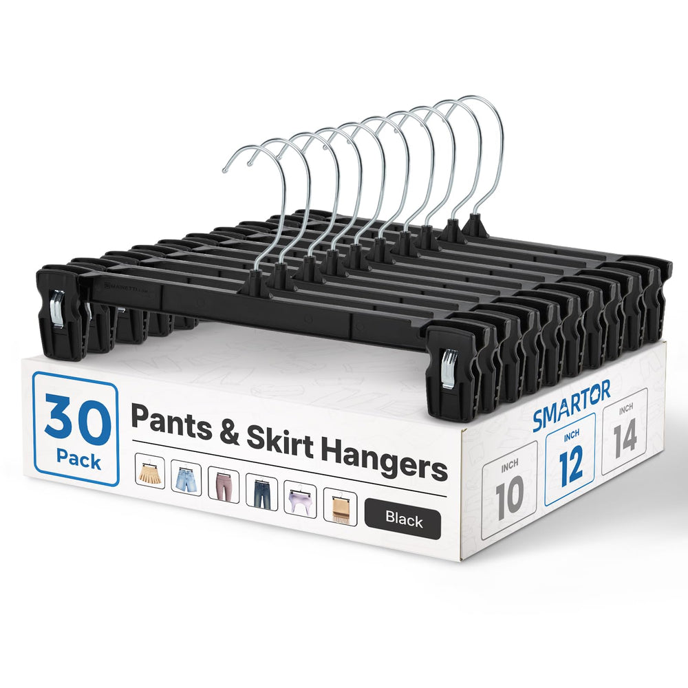 Titan Mall Smartor pants hangers with 360° hooks secure trousers and skirts neatly.