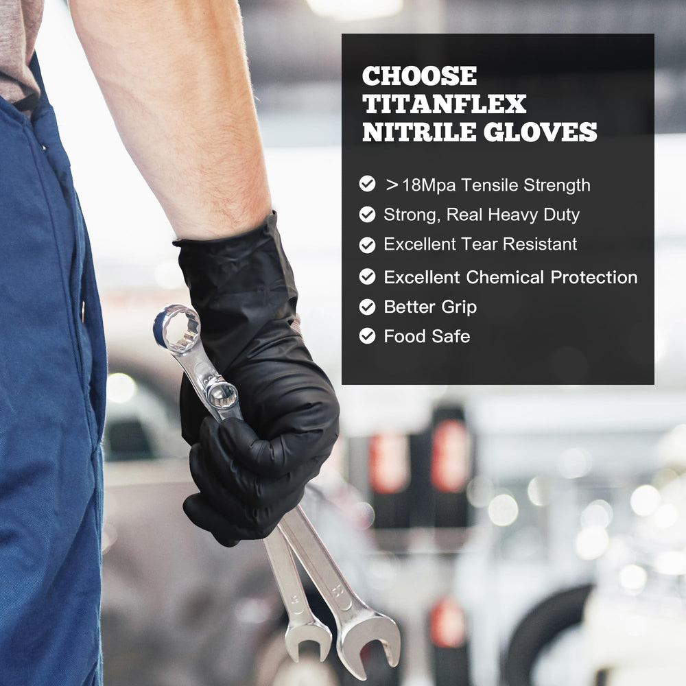 TitanFlex gloves provide snug fit for precise medical exams or tasks.