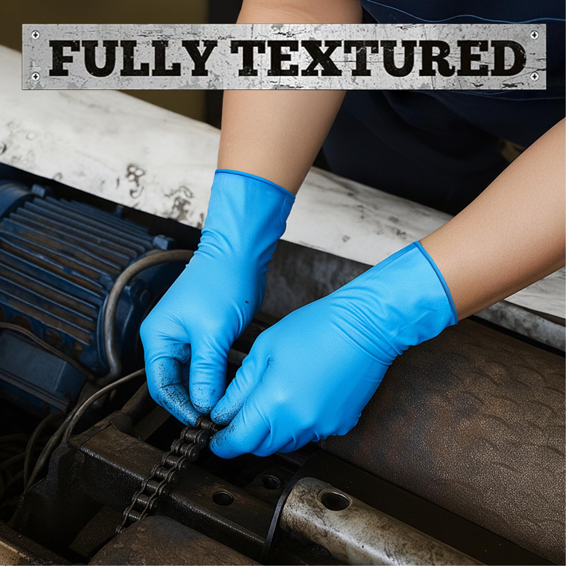 TitanFlex powder-free and latex-free gloves designed for comfortable extended wear.