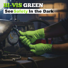 Powder-free TitanFlex nitrile gloves reduce dust during painting or janitorial work.