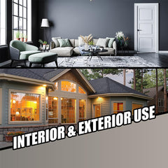 Titebond Pro-Grade Plus slate-gray seal on brick exterior surface.