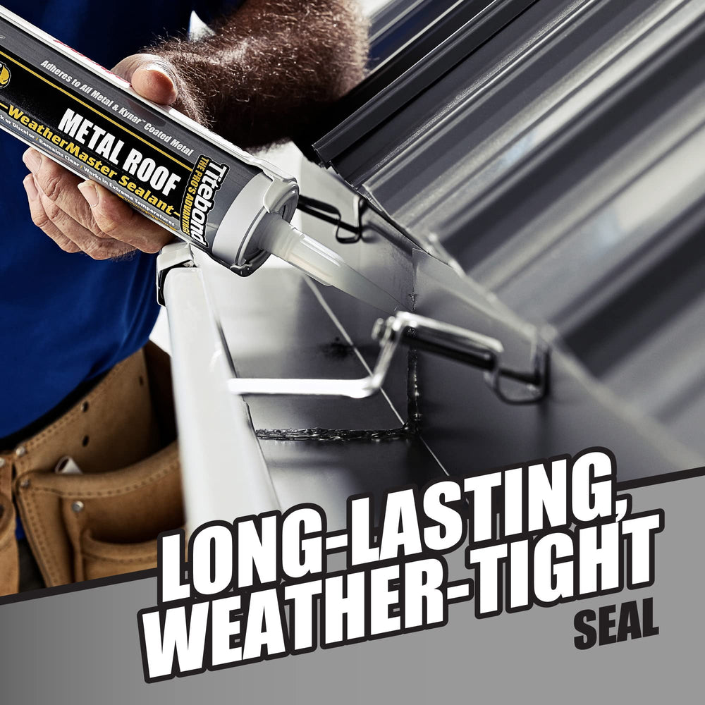 Titebond WeatherMaster seals damp surfaces during outdoor weatherproofing.