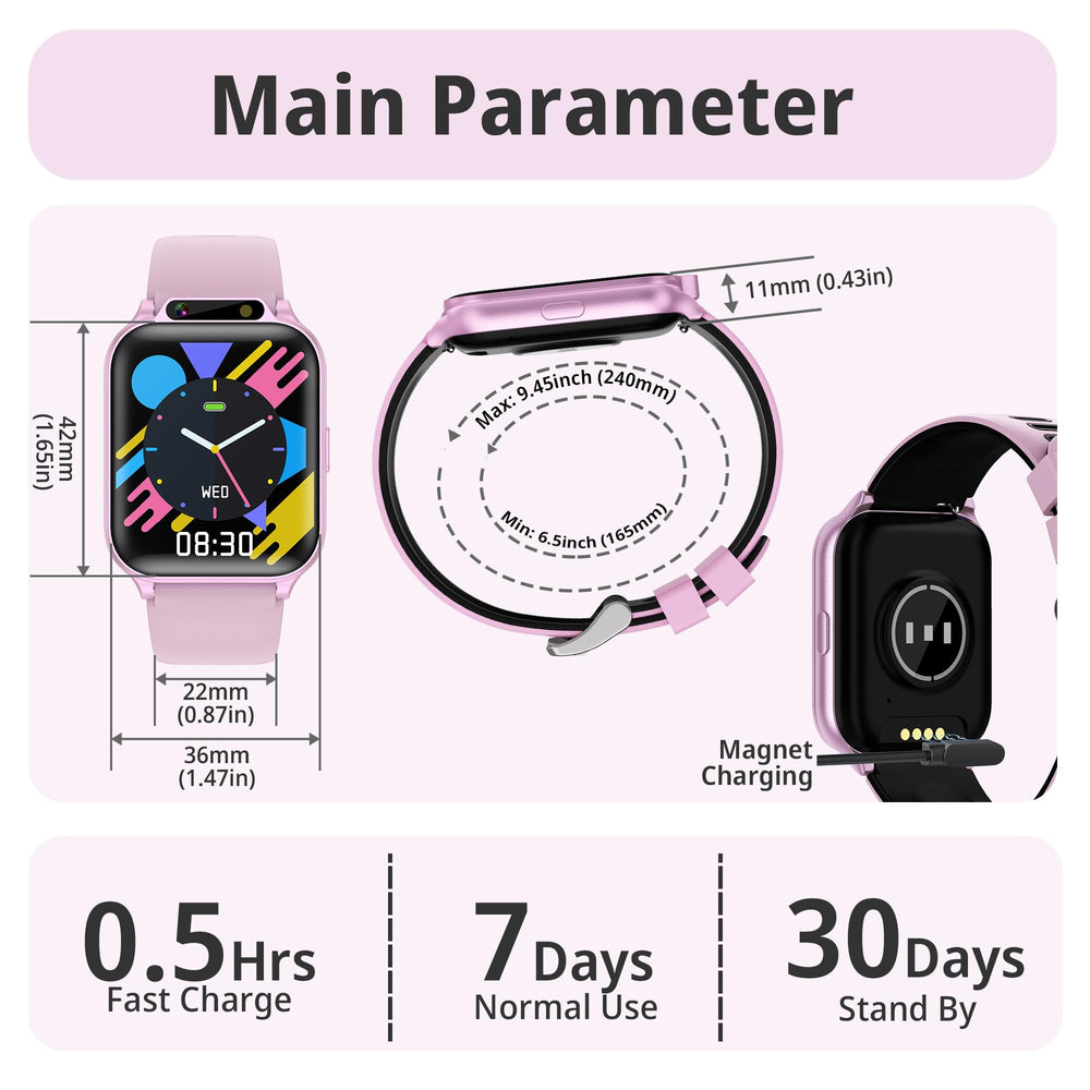Tixpc Kids Watch soft silicone band for comfortable wear.