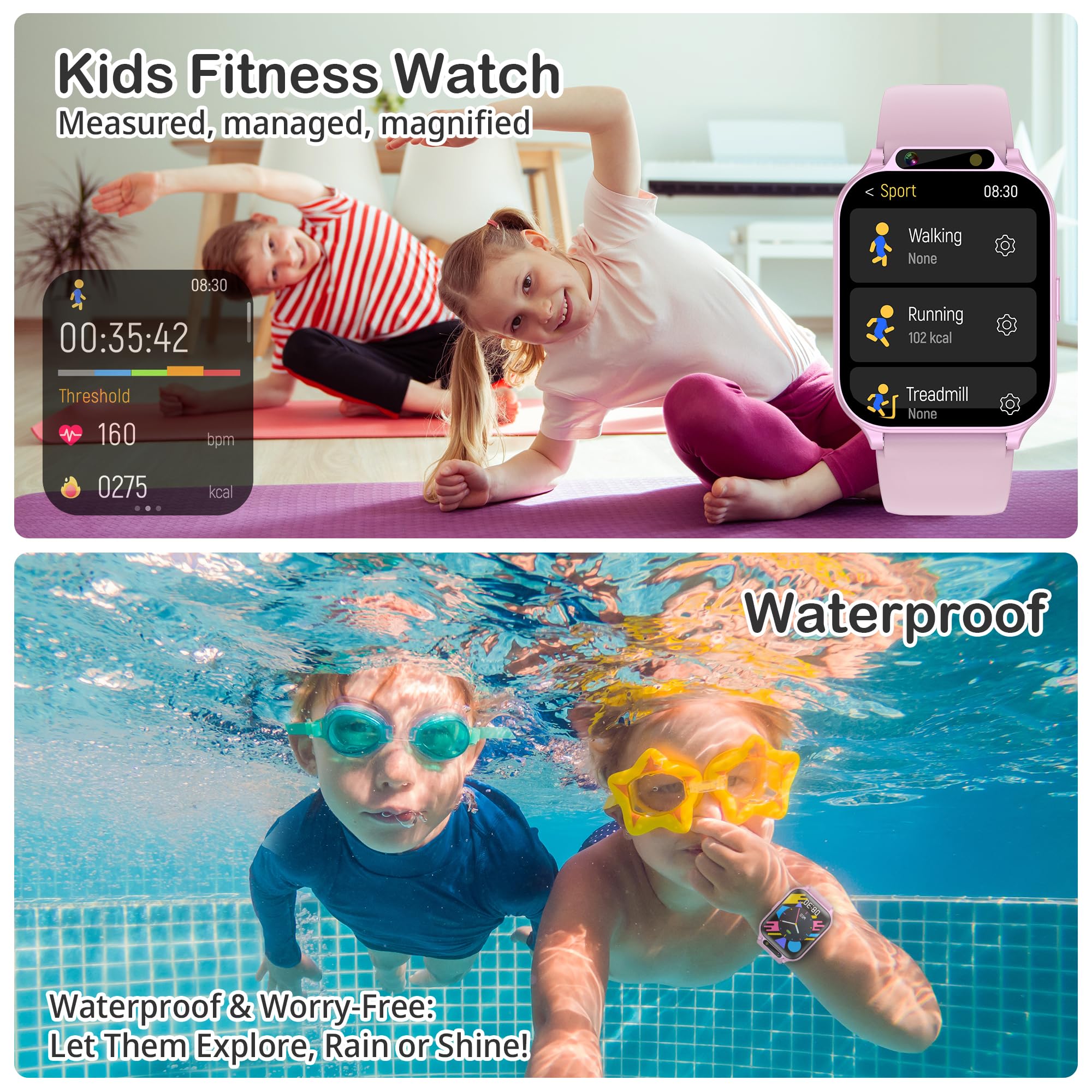 Tixpc Kids Watch SOS alert button for quick help.