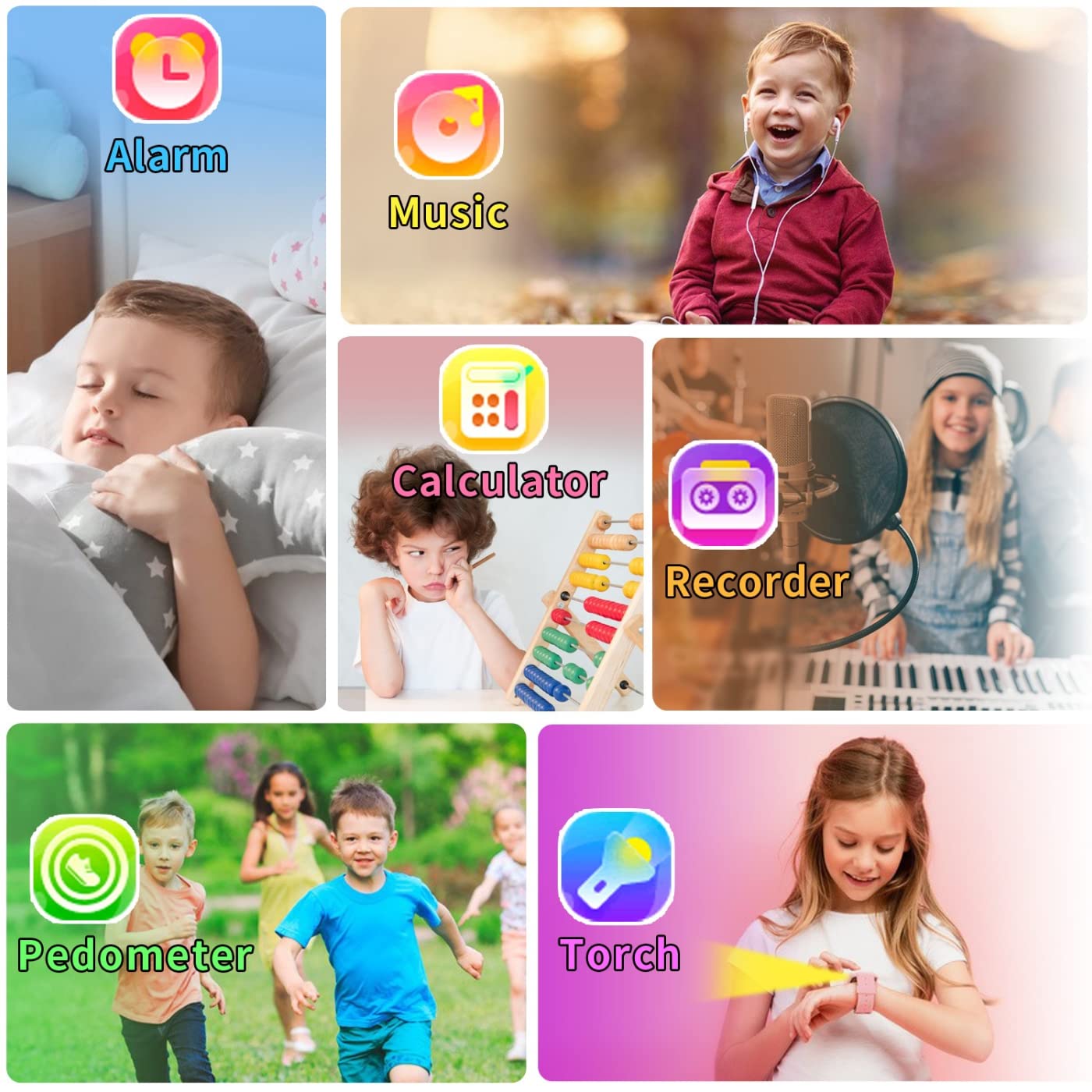 Tixpc Kids Smart Watch camera demonstrates photo and video capture for fun moments