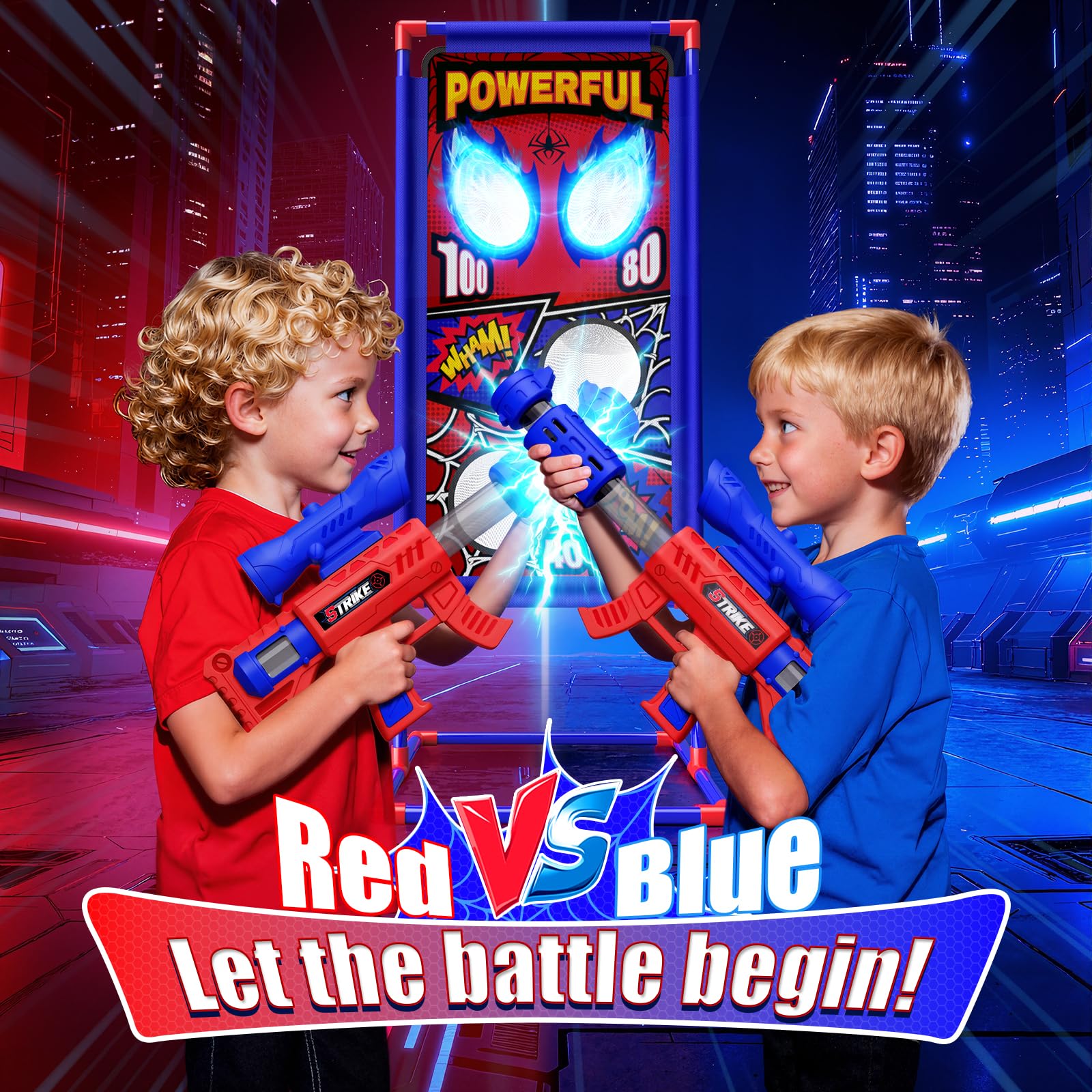 Tiyvnsi dual blasters two air pumps for fast, competitive practice
