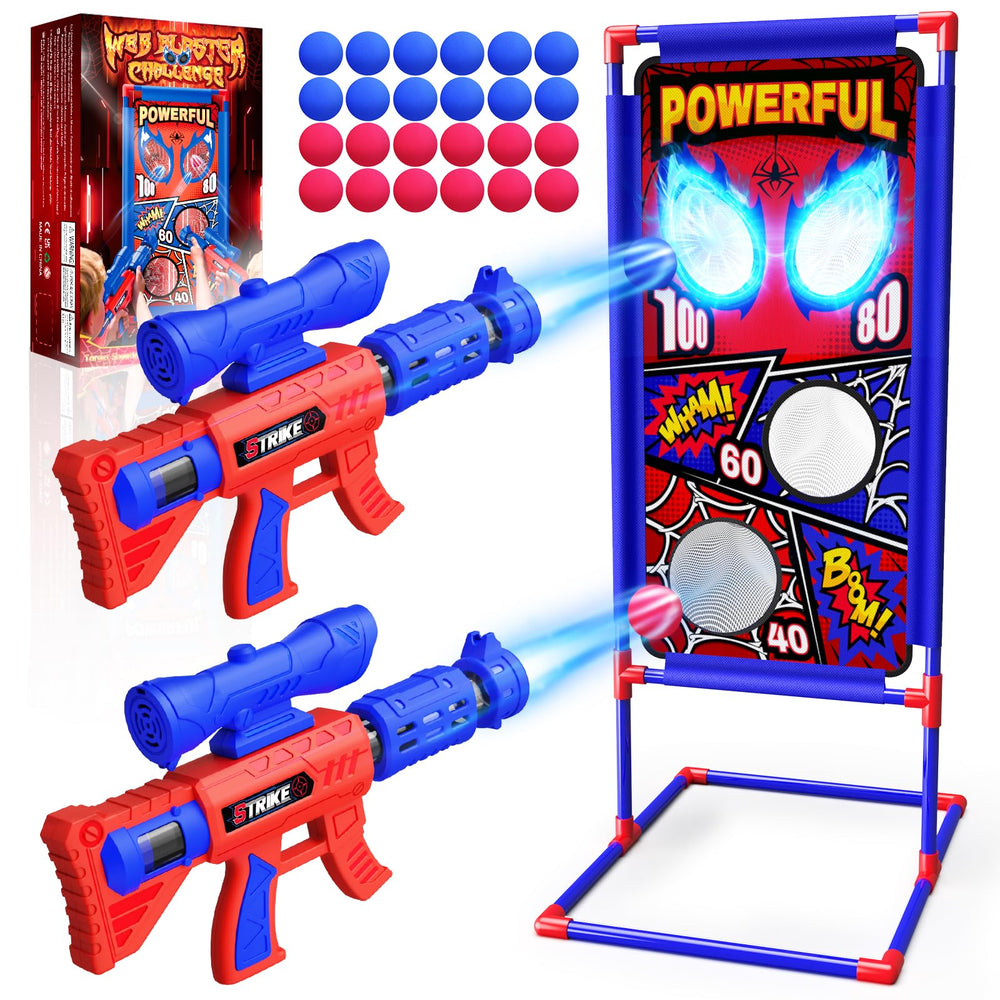 Tiyvnsi shooting toy set target with hero-style design for action play indoors or outdoors