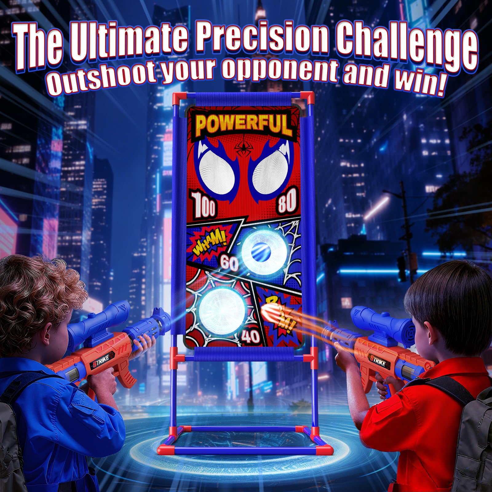 Tiyvnsi sturdy frame base keeps the target steady during play