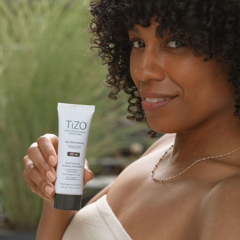 Ceramides in TIZO AM Replenish SPF 40 support moisture barrier