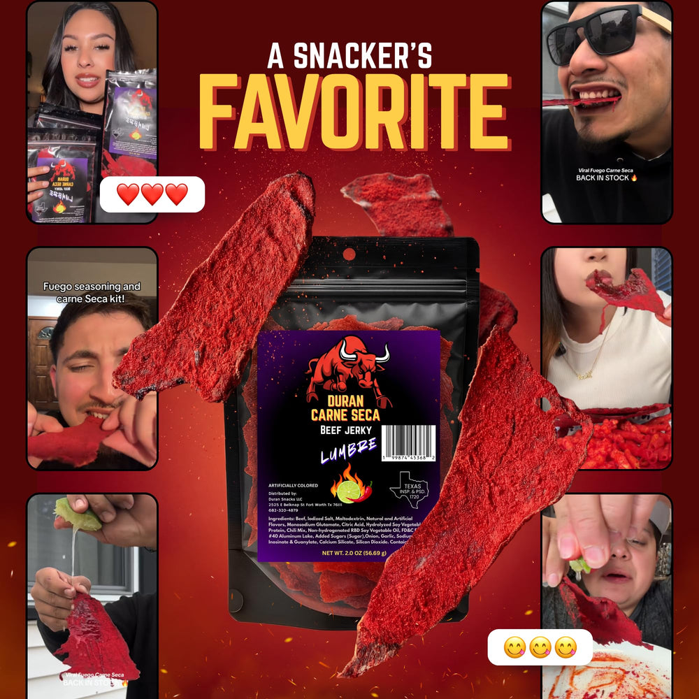 Tizon Lumbre beef jerky slices ready-to-eat on the go.
