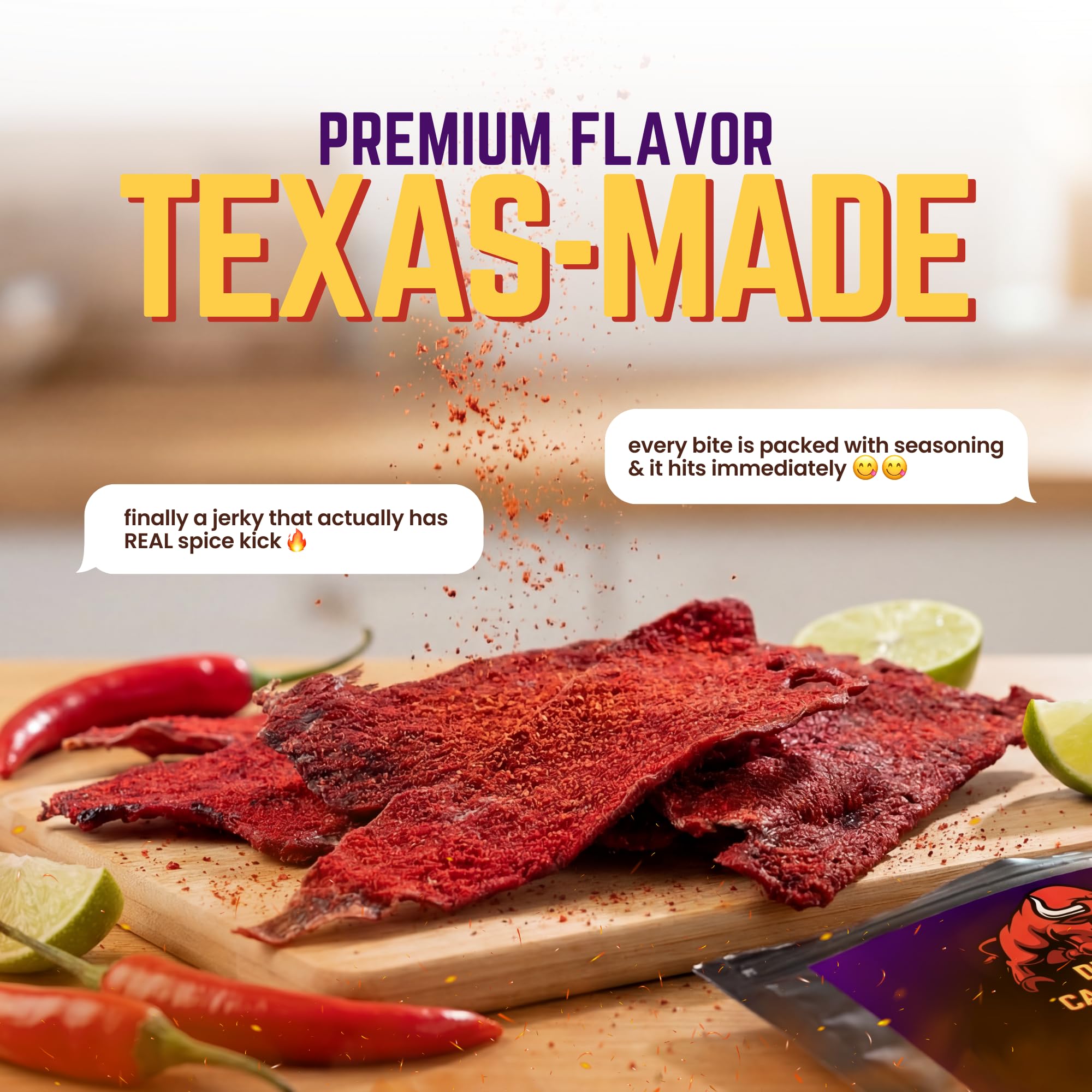 Tizon Lumbre Carne Seca on-the-go snack for travel.
