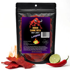 Tizon Lumbre Carne Seca packaging highlights freshness and portability.