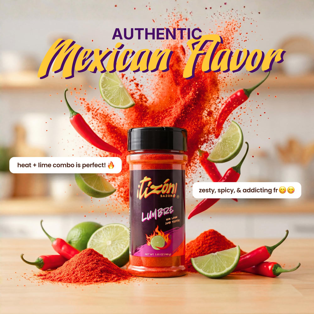 Fries and tacos with Tizon Lumbre dust for a warm Mexican flair.