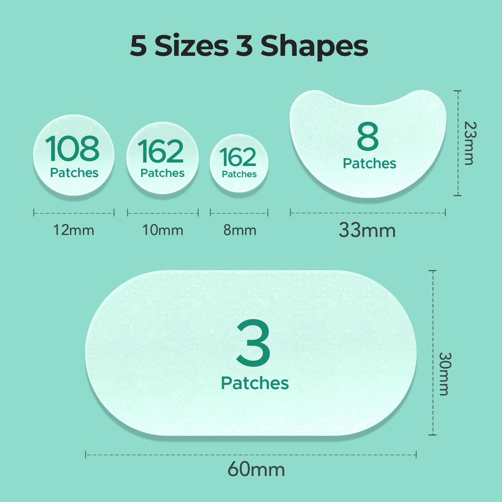 TKTK hydrocolloid core patch is odorless and skin friendly.