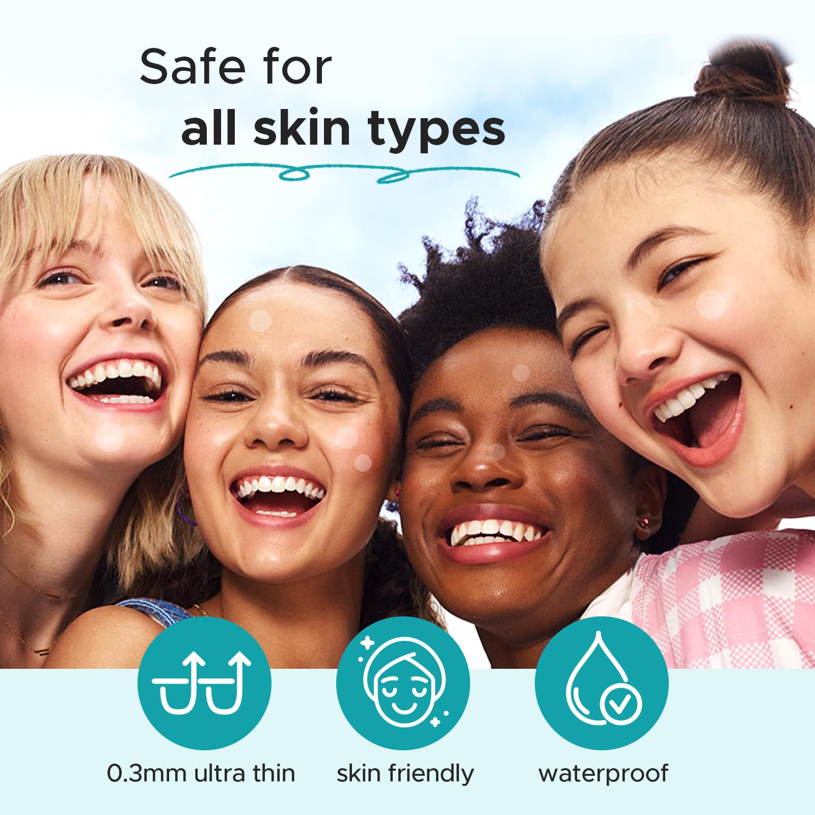 TKTK patch easy to apply after cleansing and drying the area.