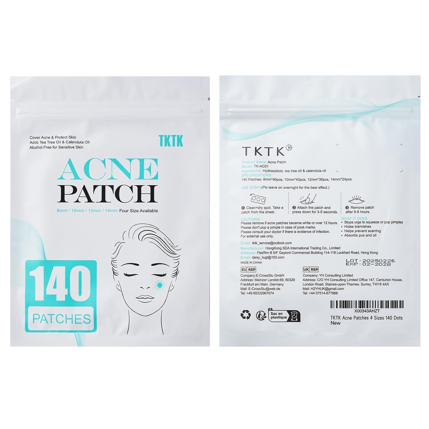 TKTK Pimple Patch easy to apply for quick blemish coverage