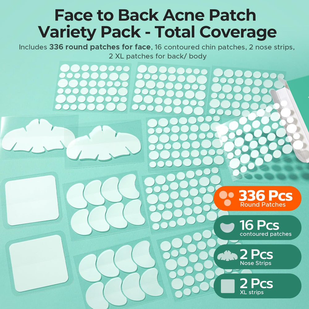 TKTK Large 60x60 mm patches for back or cheek breakouts
