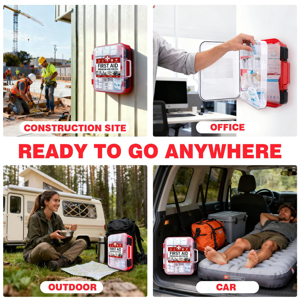 TLIEAO 400-piece kit helps organize essential items for quick response.