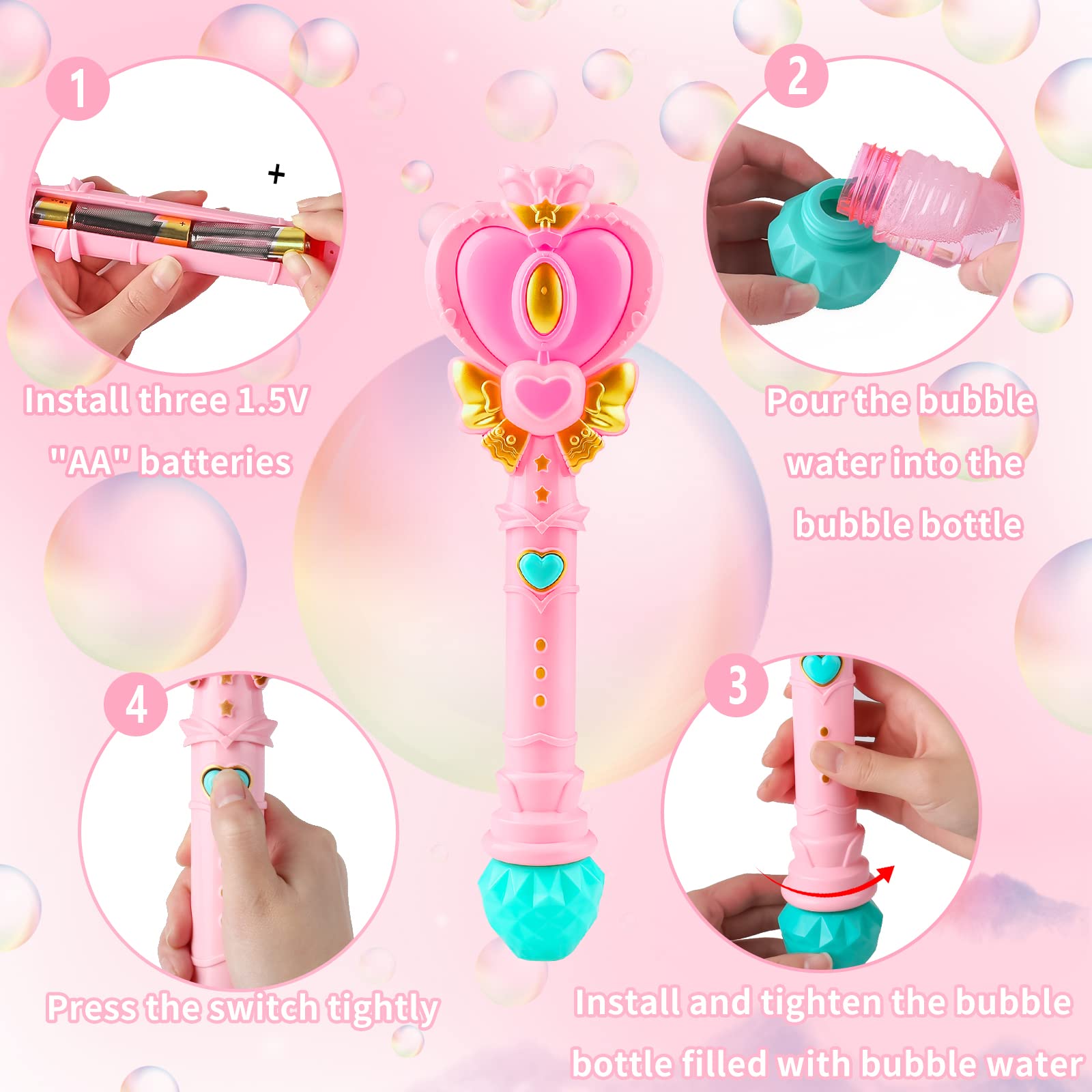 Tlkiaa bubble wand presented as a gift option for kids during celebrations.