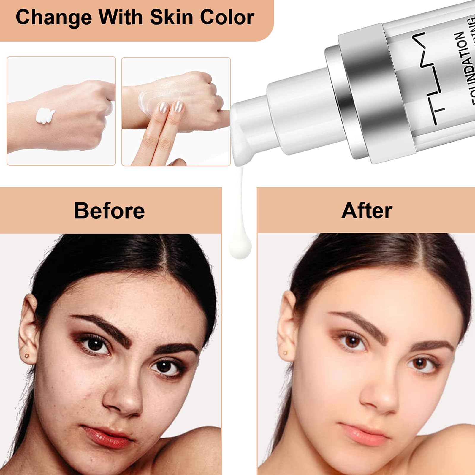 TLM illuminating silk-finish creates a natural, radiant complexion.