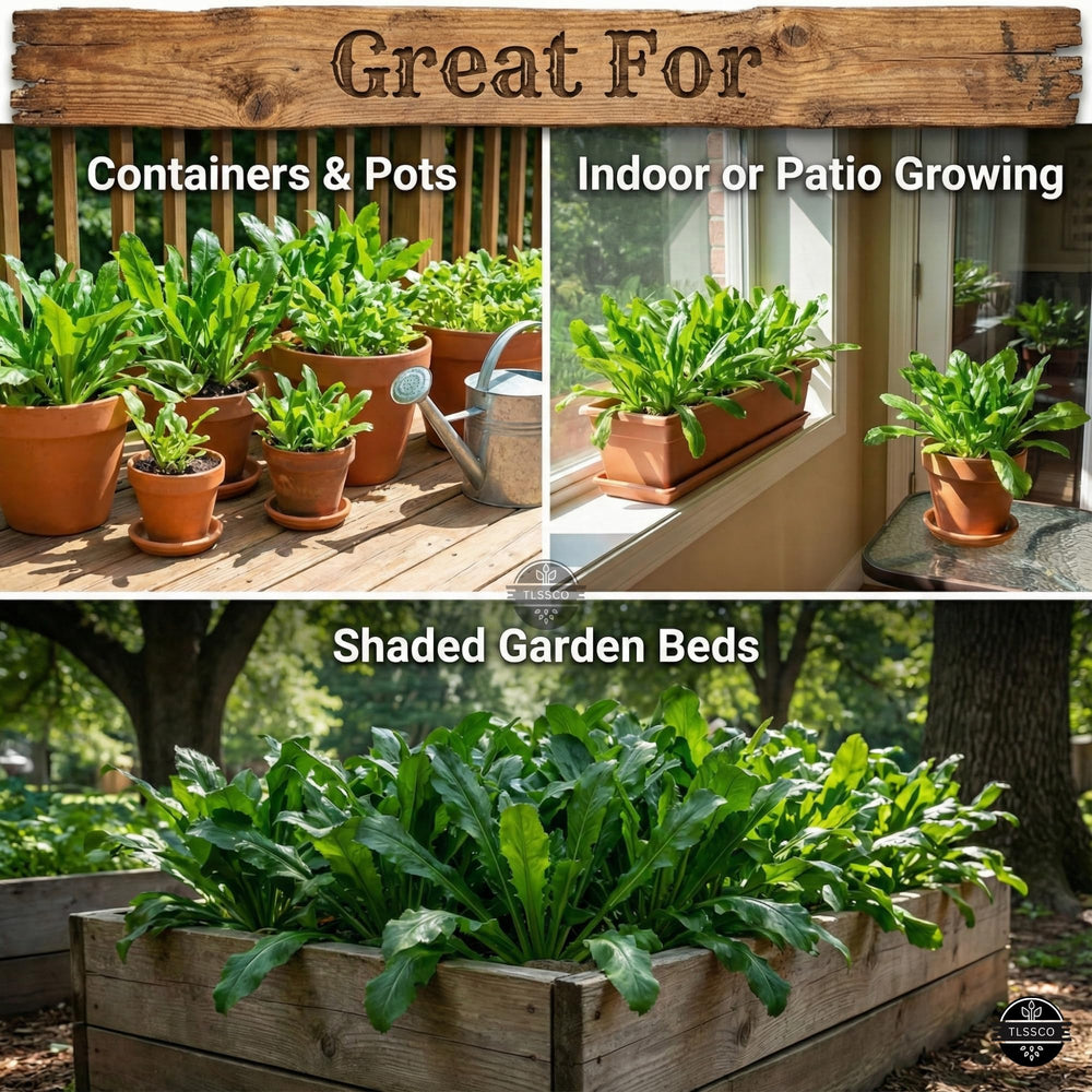 TLSSCO Culantro container gardening setup supports compact growing.