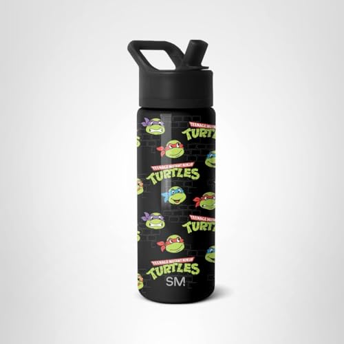 TMNT Summit Kids bottle compact 18oz design suitable for school bags