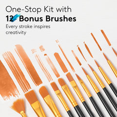 TMOL acrylic paints on wood for bold surface decoration