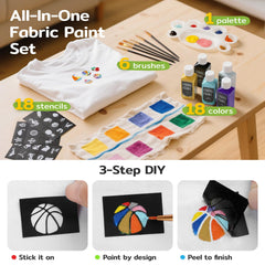 TMOL fast-drying fabric paint reduces smudging during crafting sessions.