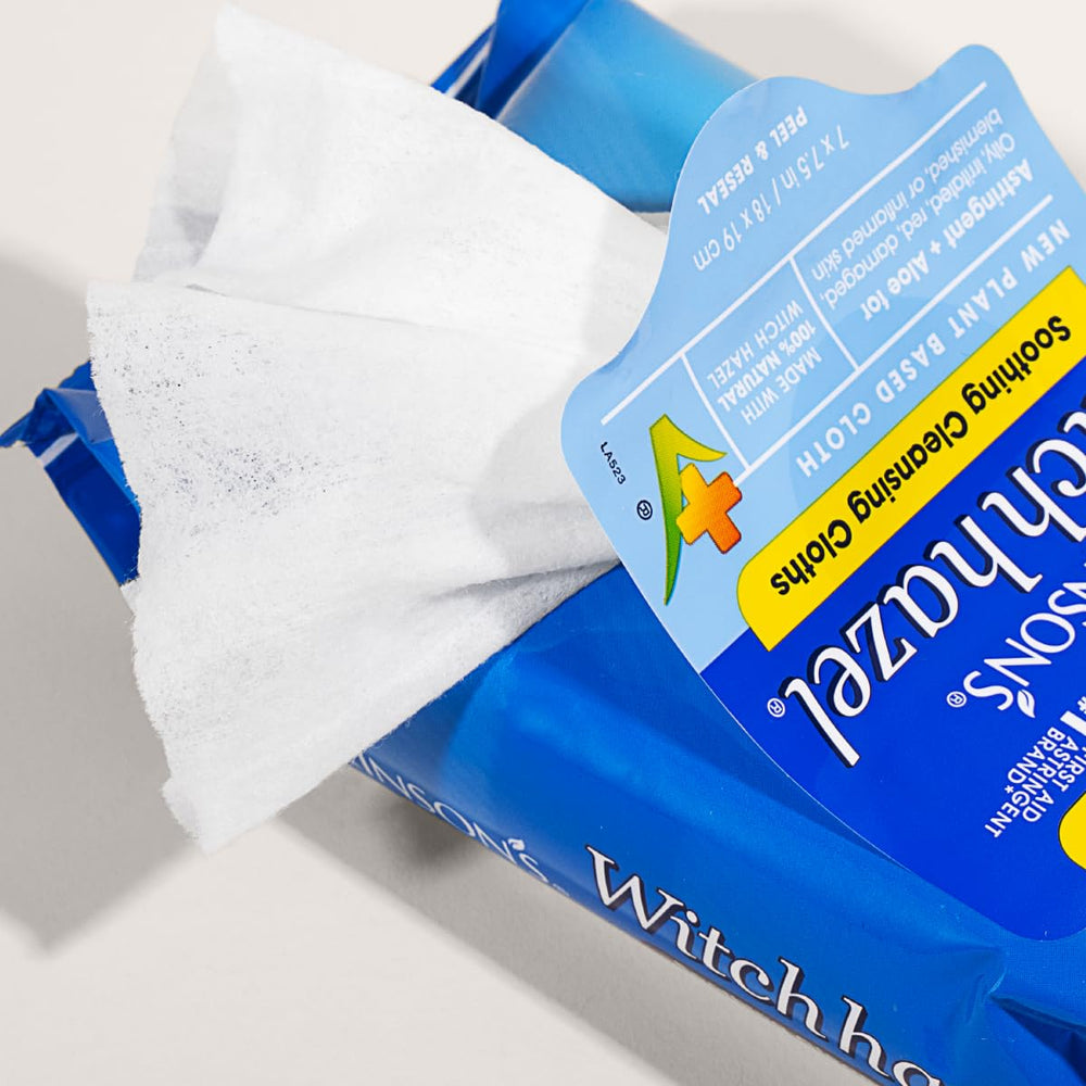 T.N. Dickinson's Witch Hazel Cloths dermatologist-tested for skin balance.