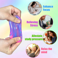 tngtswwcv 4-pack stress ball purple, quiet rustle helps calm concentration.