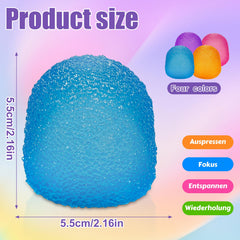 tngtswwcv stress ball close-up shows soft texture for satisfying squeezes.