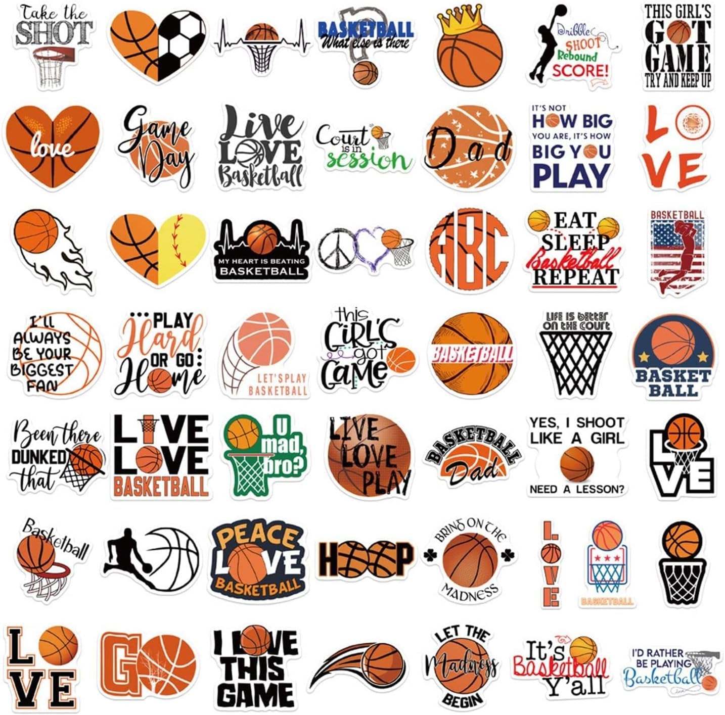 TNIXNCK basketball stickers on laptop add color and style