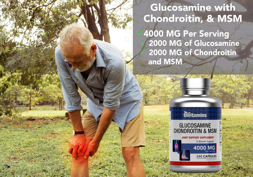 tnvitamins glucosamine chondroitin msm capsules day pack for mobility